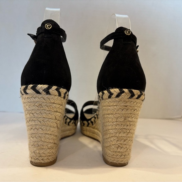 Circus by Sam Edelman Renee black open toe wedge heel sandals size 7M - Picture 7 of 11